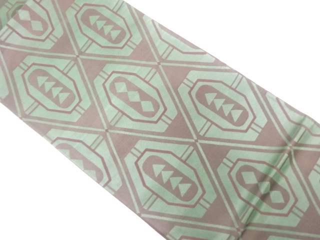 JAPANESE FUKURO OBI / WOVEN GEOMETRIC